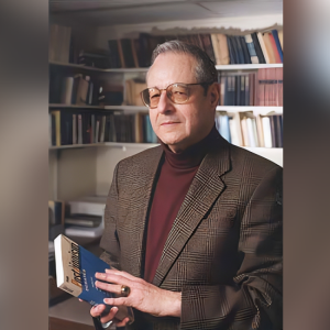Silberstein portrait holding a book
